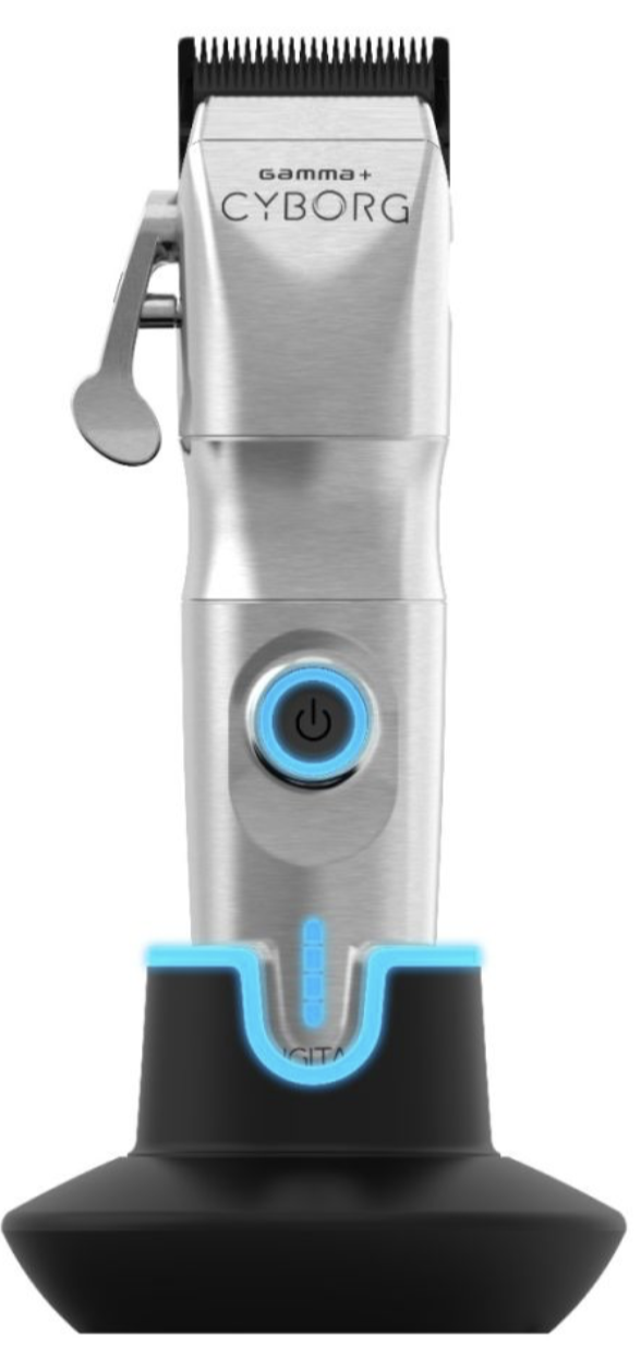 Gamma+ Cyborg Clipper - Professional Metal Hair Clipper with Digital Brushless Motor